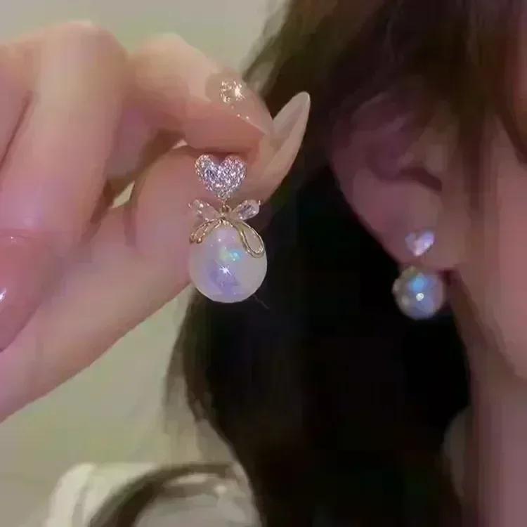 Geometric Rhombus Double Layer Combination Design Earrings For Women Simple Fashion Daily Accessory Party Jewelry Birthday Gifts