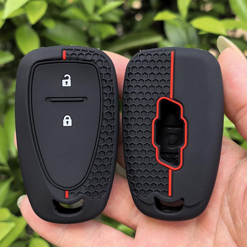 2 Buttons Silicone Car Remote Key Cover Case Holder for Chevrolet Cruze Spark 2016 Excellent Smart Remote FOB Key Shell Holder