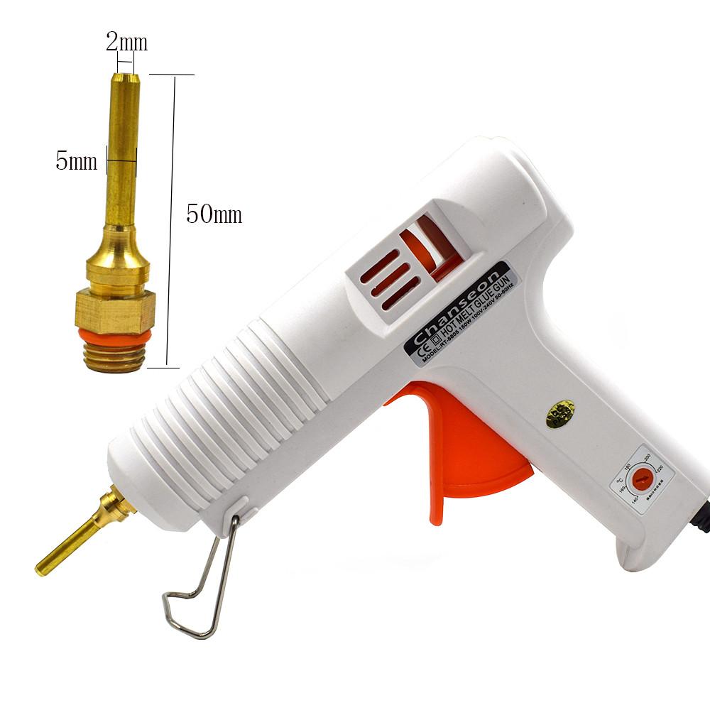 150W EU/US Hot Melt Glue Gun Smart Adjustable Temperature Copper Nozzle Heater Muzzle Diameter 11mm Craft Repair Tool