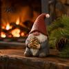 Exquisite Holiday Party Favors Santa And Deer Figurine, Christmas Gnome Resin Statue, Decorative Figures for Table Centerpiece Home Living Room