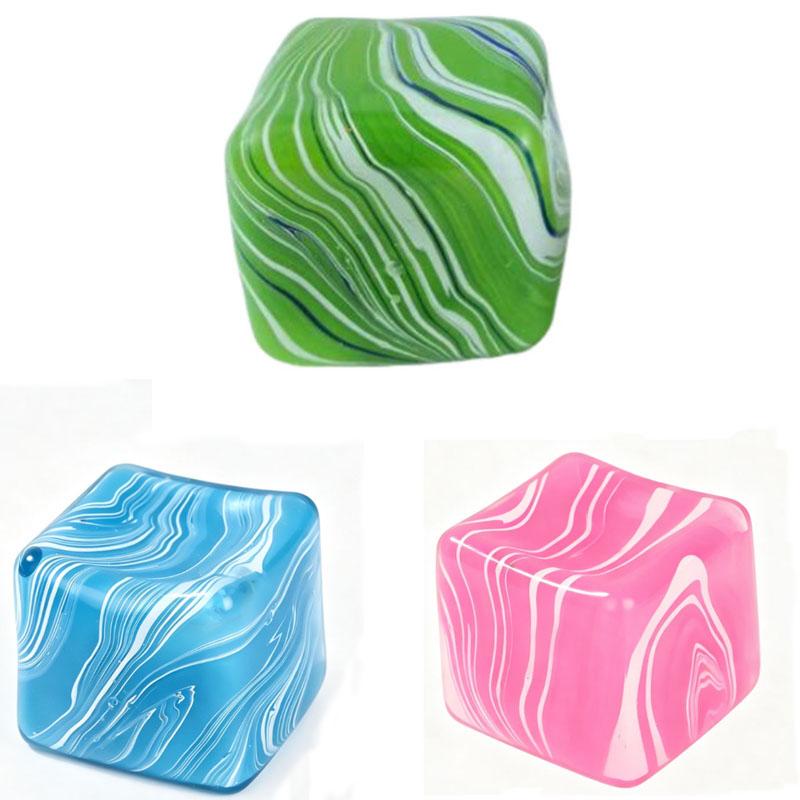 Maltose Stress Relief Toy Cube Sensory Fidget Toy Slow Rebound Soft and Glutinous Filled with Gel Stretchable Ice Cube Anxiety Relief