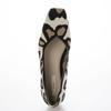 Evol Women's Knit Square Flat Pumps, LEO, Size 22.0 Cm