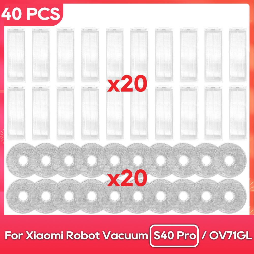 Fit For ( Xiaomi Robot Vacuum S40 PRO / OV71GL ) Main Side Brush Filter Mop Parts Accessories