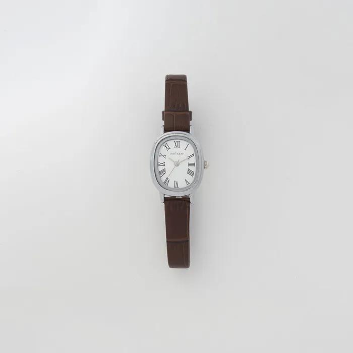 Modest Classic Leather Watch - Brown