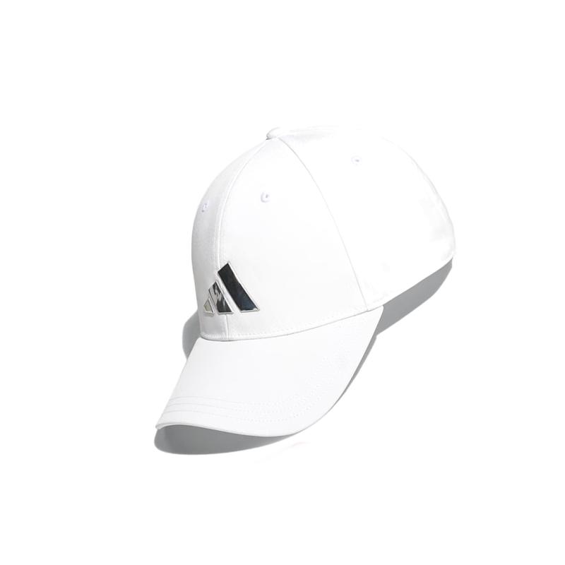 adidas Bright Logo Cotton Polyester Baseball Cap White Adidas HT5780