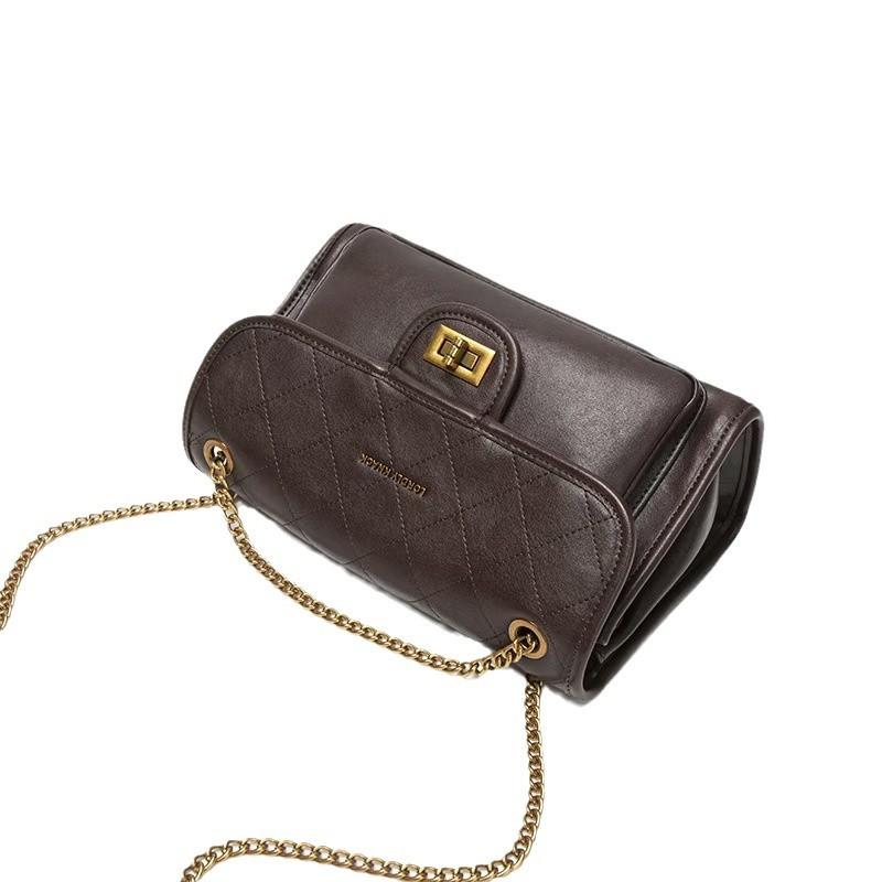 Fragrant Style Diamond Chain Bag for Women's Autumn and Winter Fashion Versatile One-shoulder Crossbody Bag