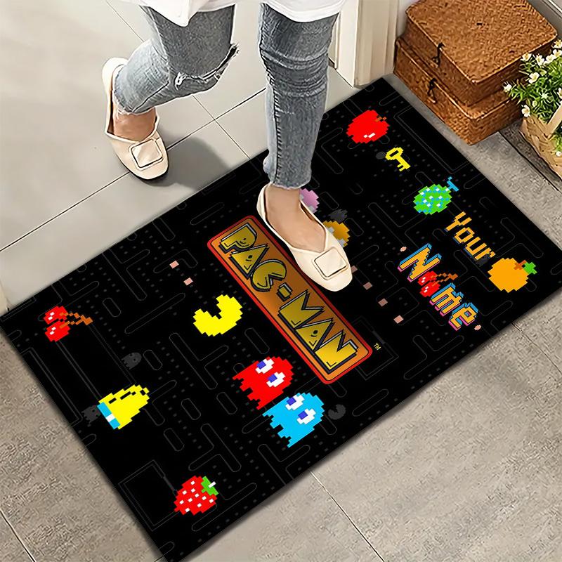 Pacman Custom Name Carpet Rug For Living Room Bedroom Home Sofa Decoration,Kids play Non-slip Floor Mat