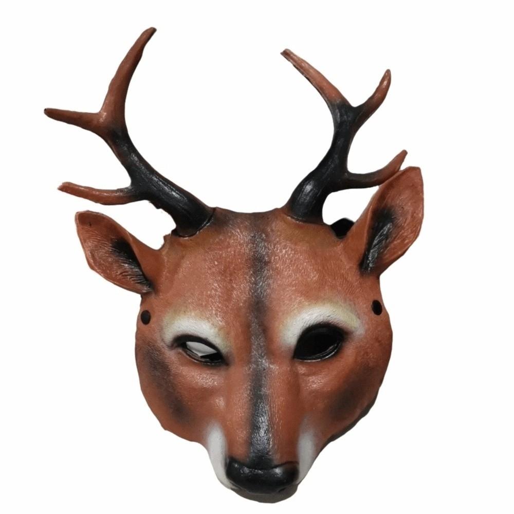Prom Props Show Face Mask Costume Deer Head  Mask Animal Mask Halloween Mask Kabuki Kitsune Mask
