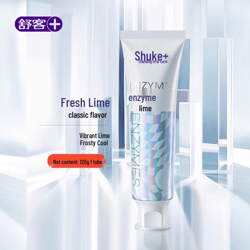

Shuke Natural Enzyme Whitening Toothpaste, Lime, 3-Pack