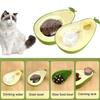 Avocado Feeder and Water Bowl for Cats Dual Bowl Moisture Proof Mouthpiece Multifunctional Pet Automatic Watering Device