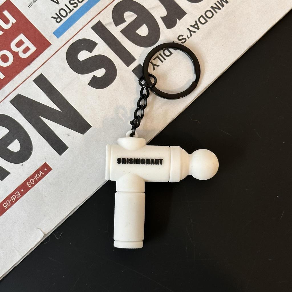 Fitness Series Gummi-Schlüsselanhänger: Hantel- & Kurzhantel-Anhänger für Geschenke