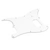 Electric Guitar Pickguard Pick Guard Plate PVC Instrument Accessory for Playing Performance White