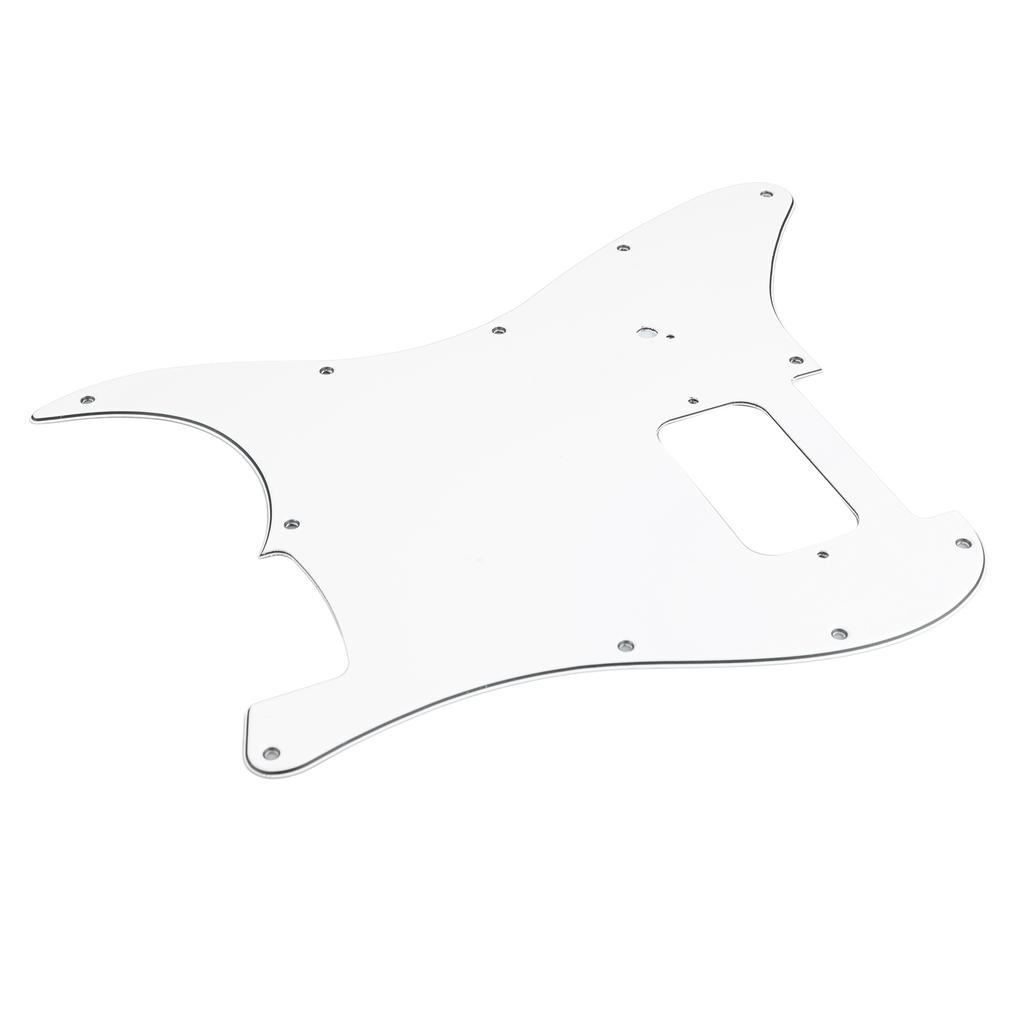 Electric Guitar Pickguard Pick Guard Plate PVC Instrument Accessory for Playing Performance White
