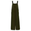 Women's Fashion Flannel Color Casual Vintage Sleeveless Button Jumpsuit