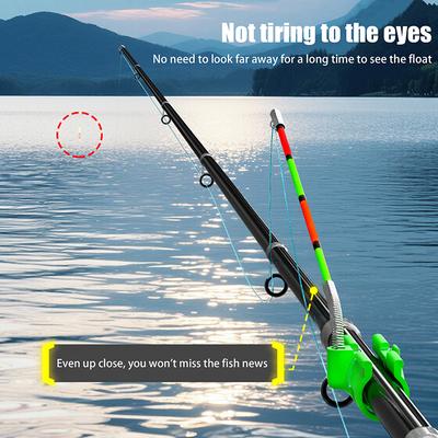 Nattfiske Fiskespö Ljusstav Avtagbar Vattentät Fiske Betesklocka Larm Indikator Flöte Utrustning För Spinnfiske