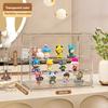 New Acrylic Display Stand Storage Box For Figurines Bubble Mat Transparent Showcase For Collectible Toys And Jewelry Accessories
