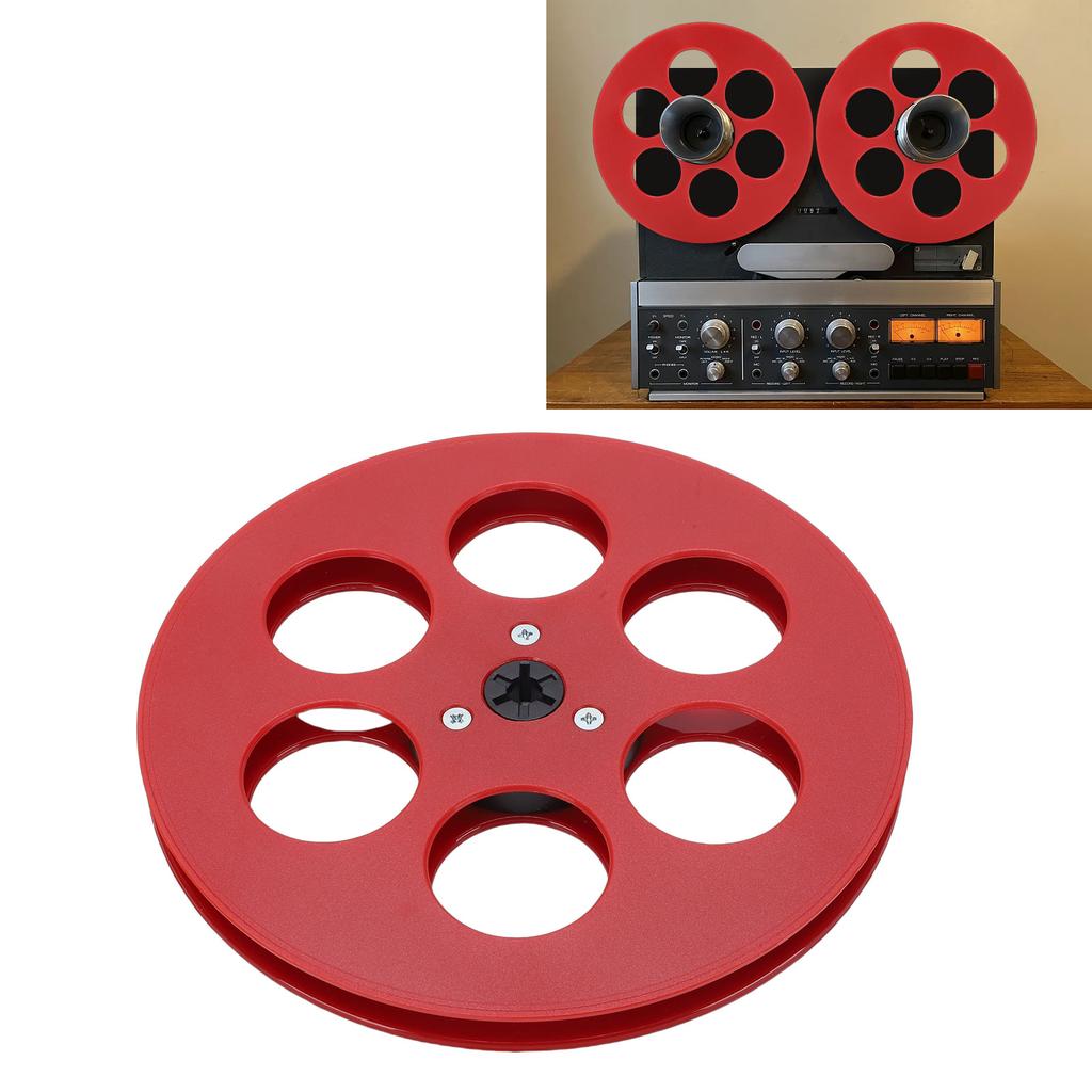 1Celsius4 7 Inch Empty Tape Reel Fit for   Studer Reel to Reel Take Up Reel with 6 Holes NAB Hub Replacement Opening Machine Part
