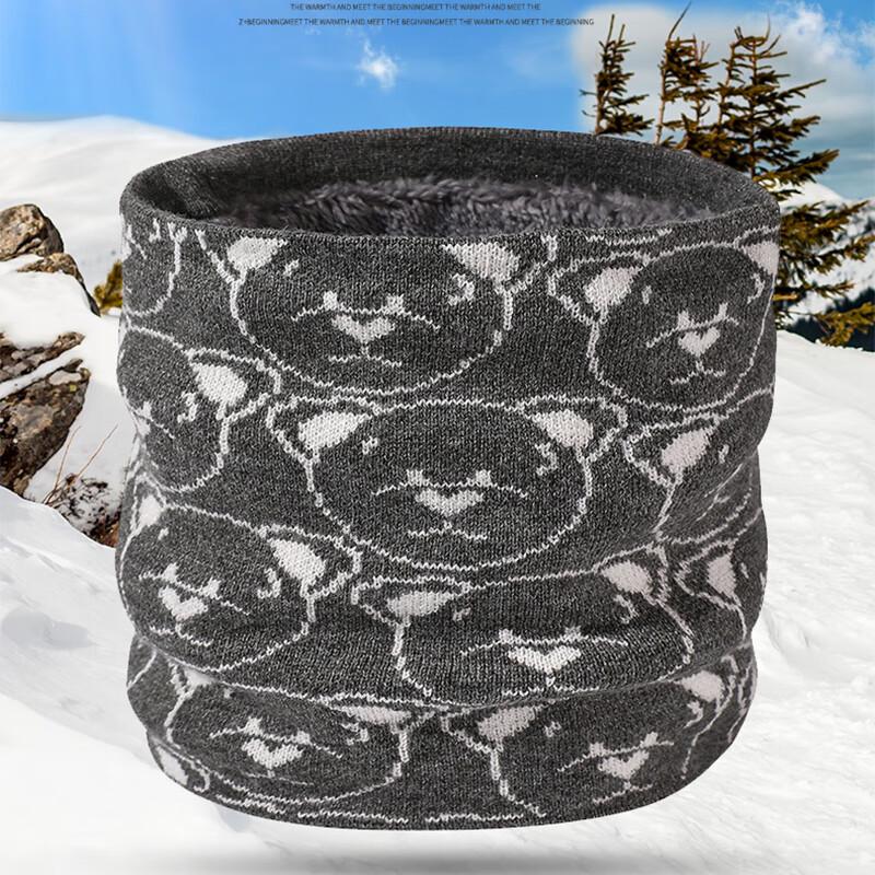 

Милый зимний плюшевый вязаный шарф-манишка с Винни-Пухом 1