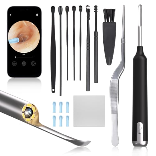 

Earpick with Camera [.co.jp Exclusive] Camera Earpick with Mechanical Arm, 3.5mm Ultra-Fine Lens, Earpick, Tweezers, Camera, LED Light, Wireless WIFI