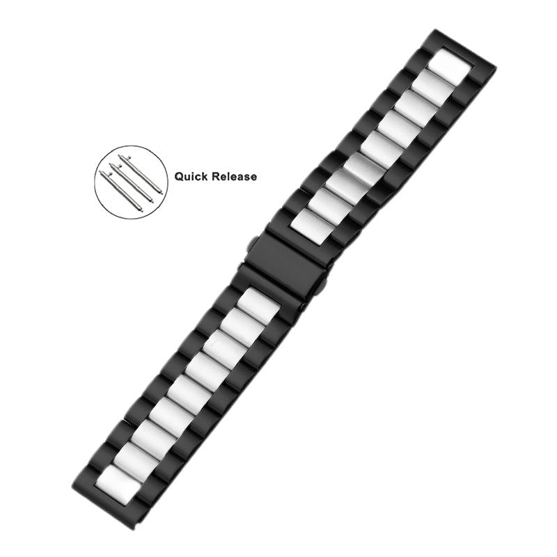 22mm 18mm 24mm 20mm Sternenlicht Edelstahl Uhrenarmband für Samsung Galaxy Watch 3 4 5 Pro 40mm 44mm 42mm 46mm Active2