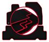 Velours-Fußmatten mit rotem Rand für: Citroen C4 Grand Spacetourer 5-Sitzer (2013–2021)