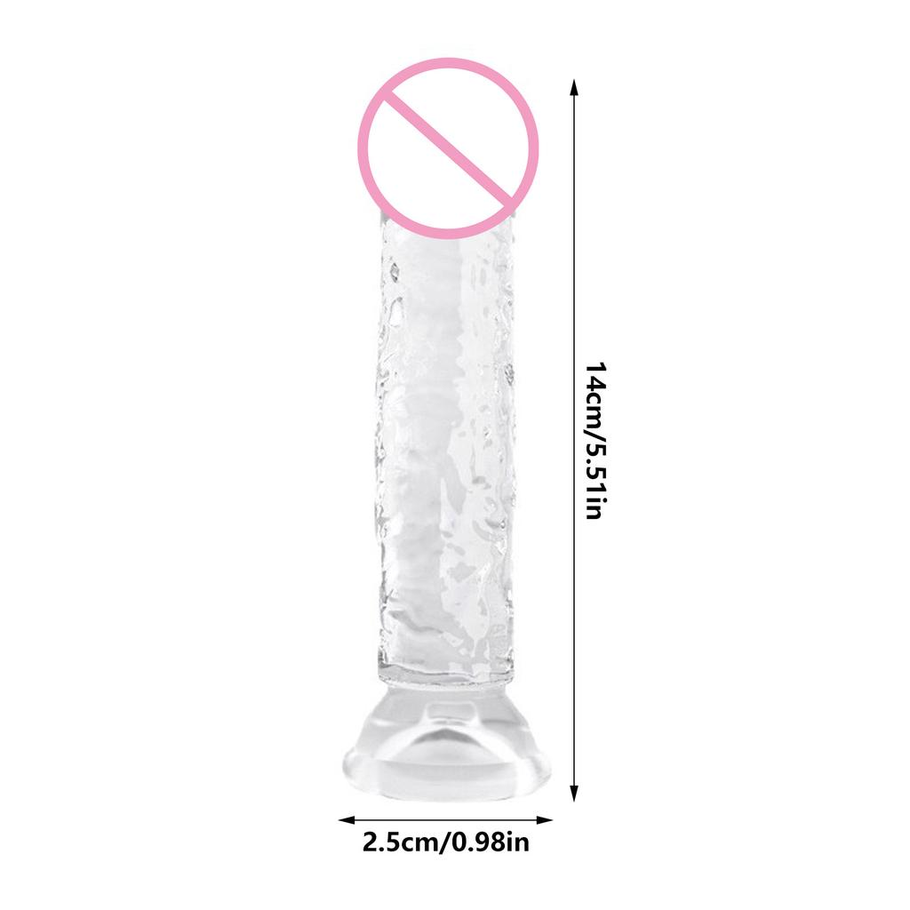 Realistic Jelly Shaped Masturbation Rods Made Of Food Grade Transparent Silicone For Adult Pleasure
