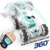2.4Ghz Remote Control Car 4WD Watch Gesture Sensing Control RC Stunt Car  with LED Light Music Effect Children's Toy