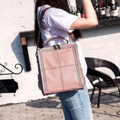 Mode Tas Echte Lederen Rugzak Reistas Crossbody Tas Alles-in-één Koeienhuid Handtas