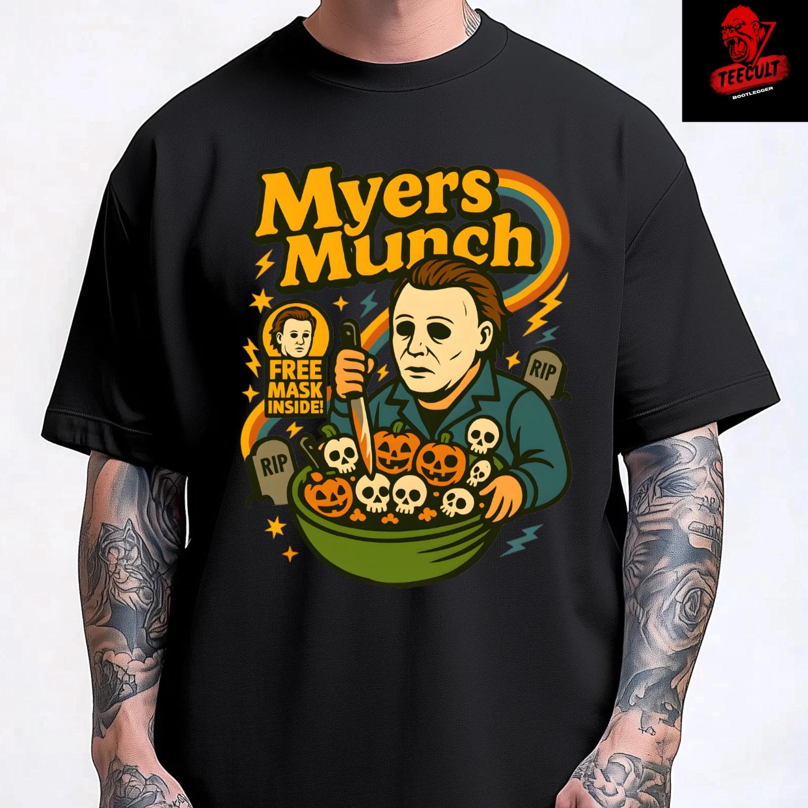 Men s and Women s T-shirts Killer Cereal Michael Myers Funny Horror Character Unisex XXXL