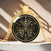 Enochian Angel Sigil Tetragrammaton Pendant Necklace Ring Magic Seal Amulet Talisman Jewelry