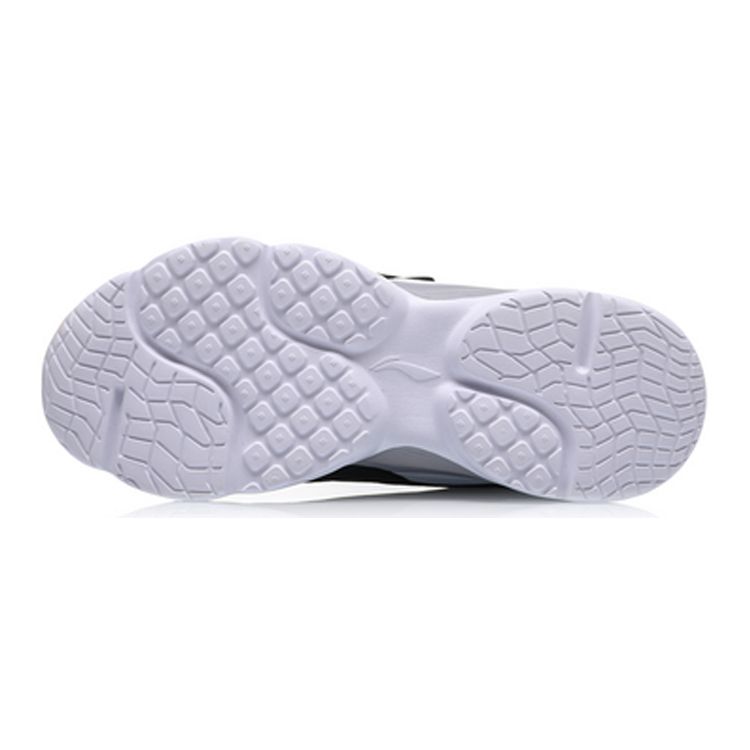 Li Ning Kids Big Aurora Sports Trend Low Top Running Shoes Kids Running Shoes Black Gray Green YKCQ274-17