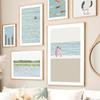 Girl Seal Goldfish Seagull Posters Prints Nordic Canvas Painting Cartoon Modern Wall Art Pictures Kids Room Home Decor