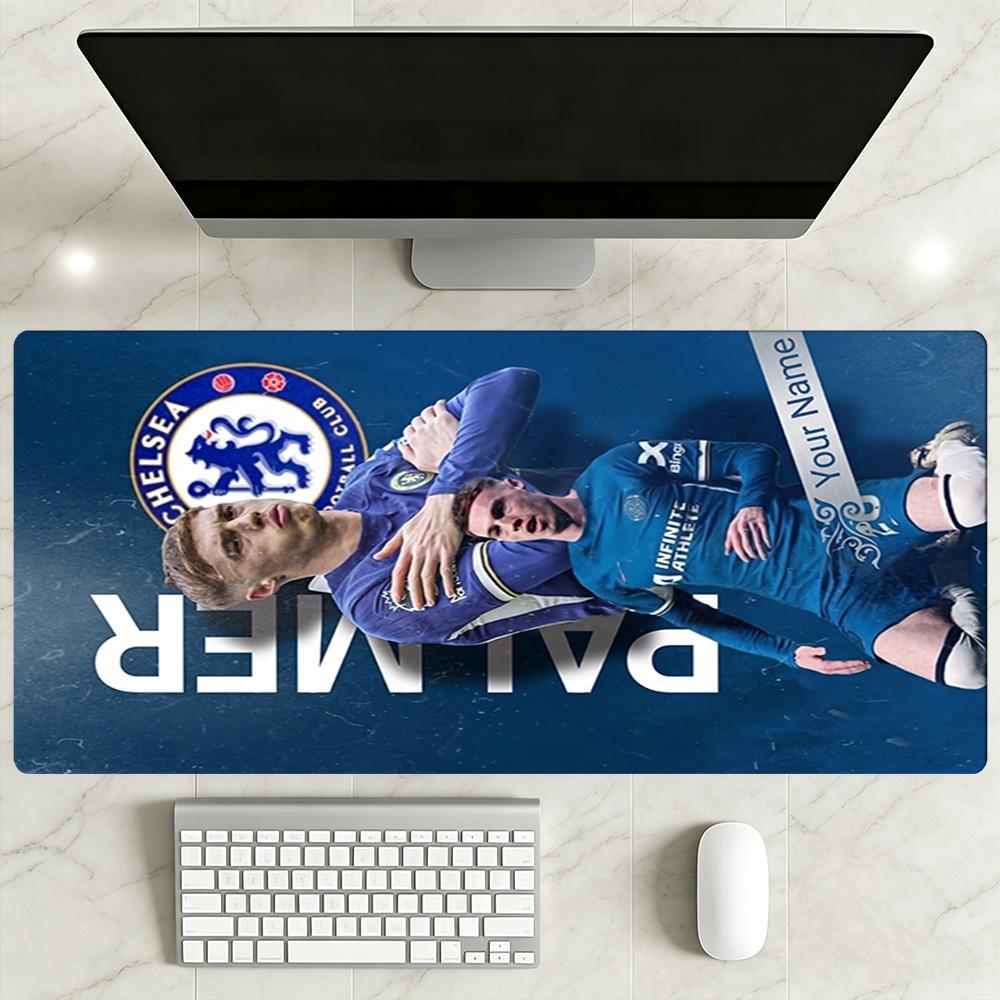 Chelsea Fc Football Player Customize Text Mouse Pad Gamer Mousepad Office Mouse Mats Non-Slip Rubber Base Office and Gaming Desk Decoration