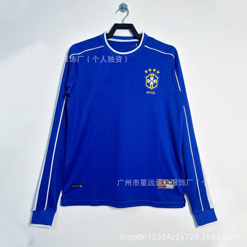 Brazil Retro Football Jersey Short Long Sleeve National Team World Cup Vintage Soccer Shirt