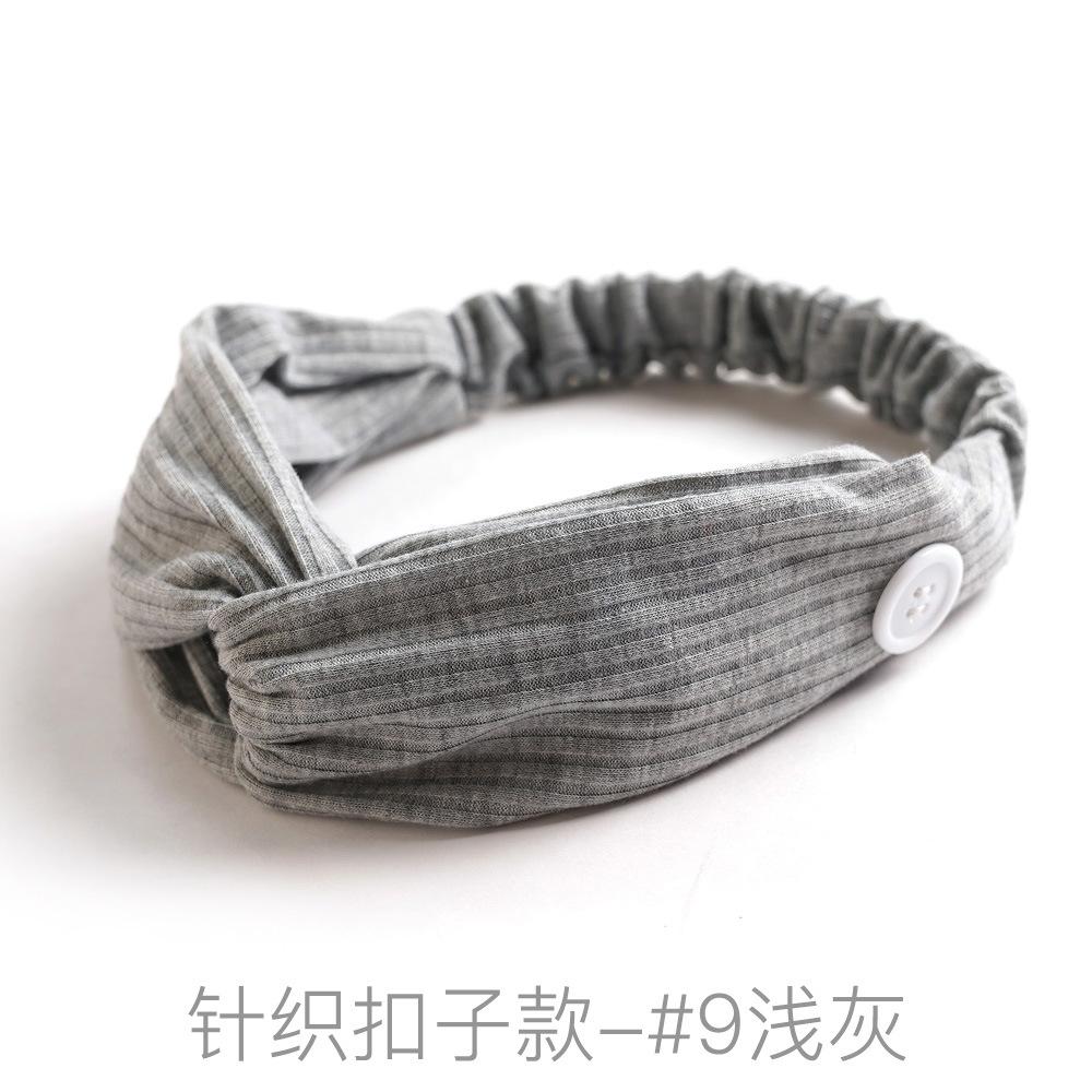 

Мода Женщины Аксессуары для Волос Маски Анти-кожа Кнопка Повязка для Волос Спорт Йога Эластичный Крест Однотонная Вязаная Повязка на Голову Fema