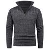 Sweater Men's Autumn and Winter New Style Men's Fashion Trend Semi-zipper Sweater Men's Knitted Sweater