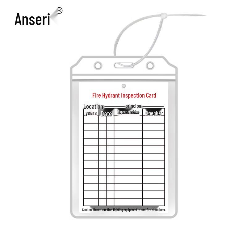 Ansell Fire Hydrant Inspection Record Cards