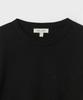 Bellie (W) Silky Minimalist Crewneck Knit - Black