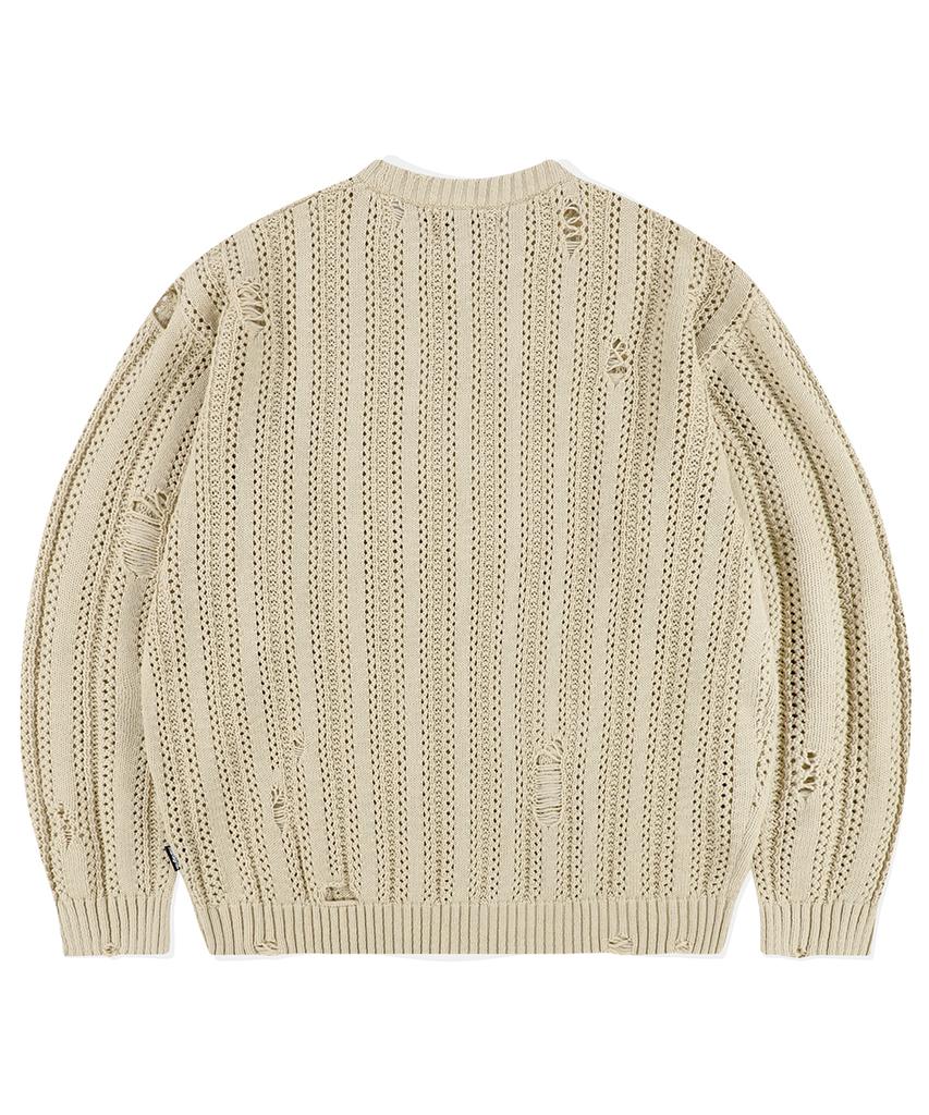 MAHAGRID Blessed Mesh Knit Beige(Mg2Esmk601A)