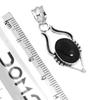 925 Sterling Silver Pendant Women Gemstone Handmade Jewelry Engagement Gift Amber Amethyst Black Onyx Carnelian Garnet Quartz Green Onyx Gold Stone
