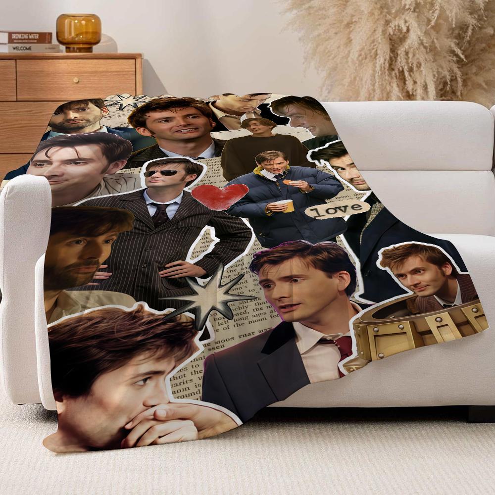 Scottish actor Divid tennant Blanket For Sofa Office Bed Plane Travel Sleep Read Relax Camping Soft And Warm
