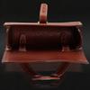 KiLEY Genuine Leather Vintage Bicycle Saddle Bag Front Bag Cowhide Leather Bag Cowhide Leather Brown LM-559