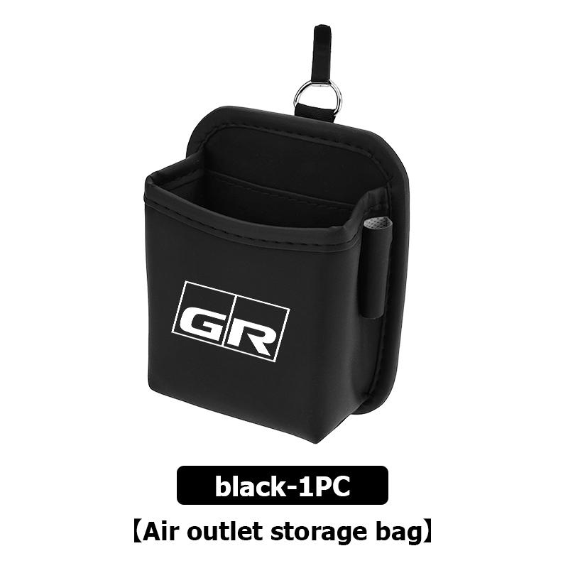 

Car Air Outlet Storage Box Hanging Phone Lipstick Lighter Organizer Bag Holder For Toyota GR Sport Crown RAV4 Yaris Land Cruiser