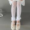 Comfortable Stretch Sweet Tights for Girls Lace Trim Soft Nylon Fabric Leggings Play Outfits Spring Summer