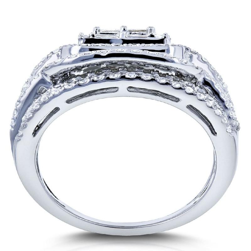 2pcs Luxury Exaggerated Women's Cubic Zirconia Pair Ring Set Ring Fashion Women's Ring Personalized Jewelry