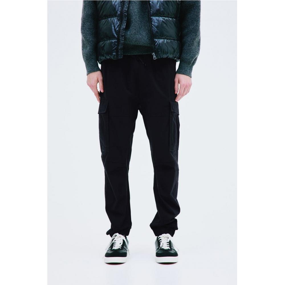 H M sliM Fit Cargo Jogger Pants Black
