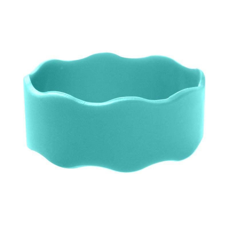 1Pcs Flexible Anti-Slip Cup Grip Wrap Water Bottle Decor Strap Personalized Name Custom Silicone Tumbler Sleeve Band For Party