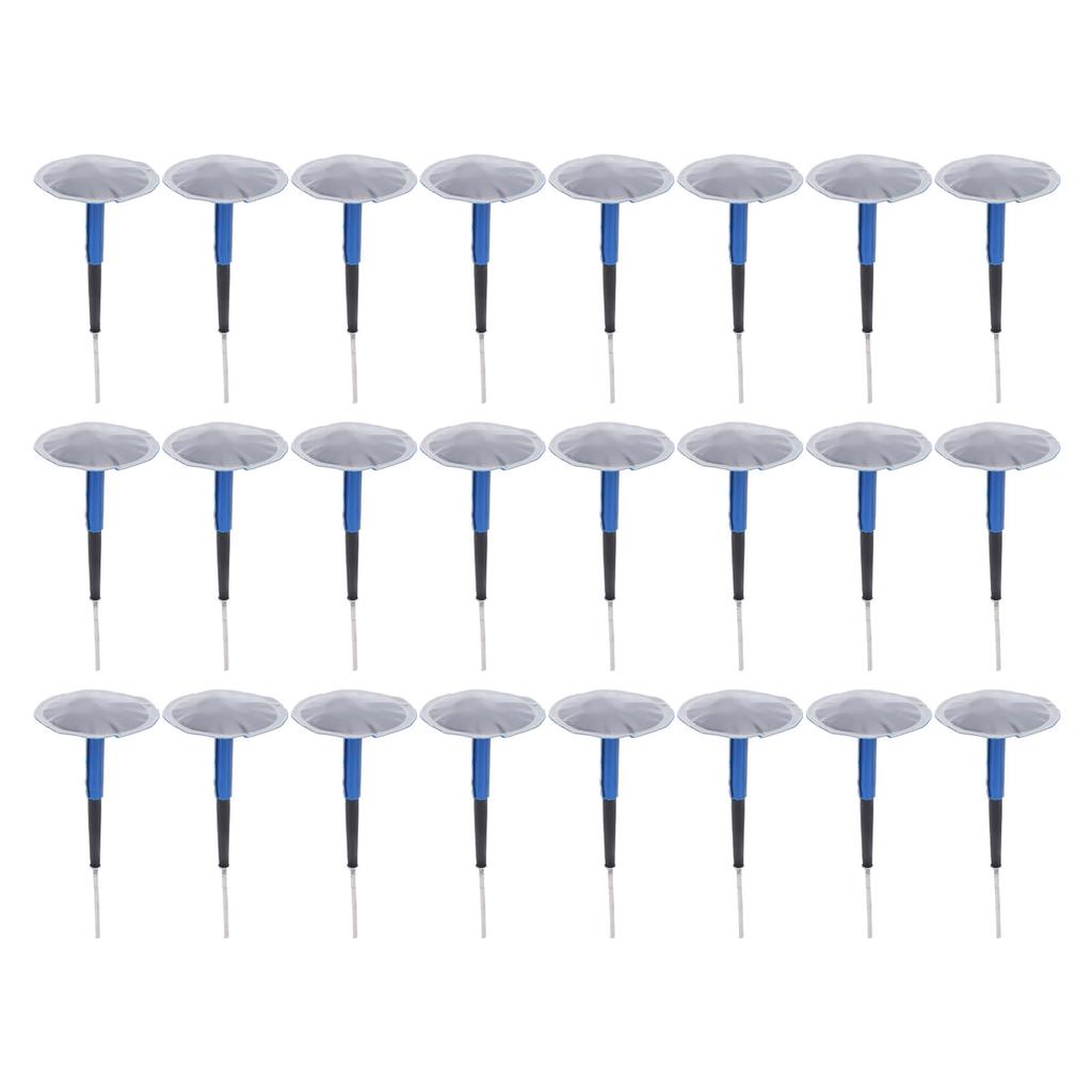 24 Stück Reifenflickenstopfen Gummi Stahl Reifenreparaturflicken Pilzstopfen zur Reparatur von Fahrrad Auto