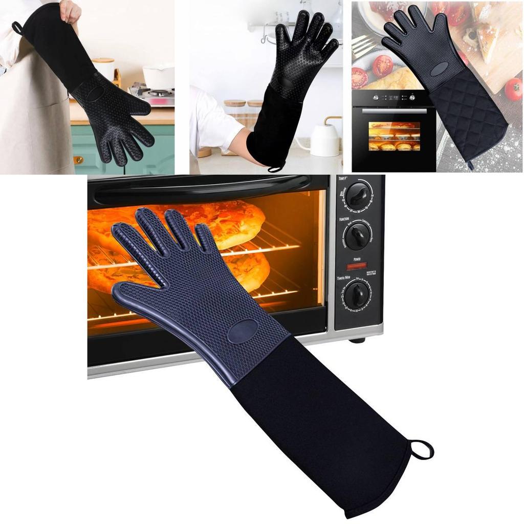 Professional Silicone Baking Mitts With Non Slip Grip And Heat Insulation For Chefs And Home Cooks
