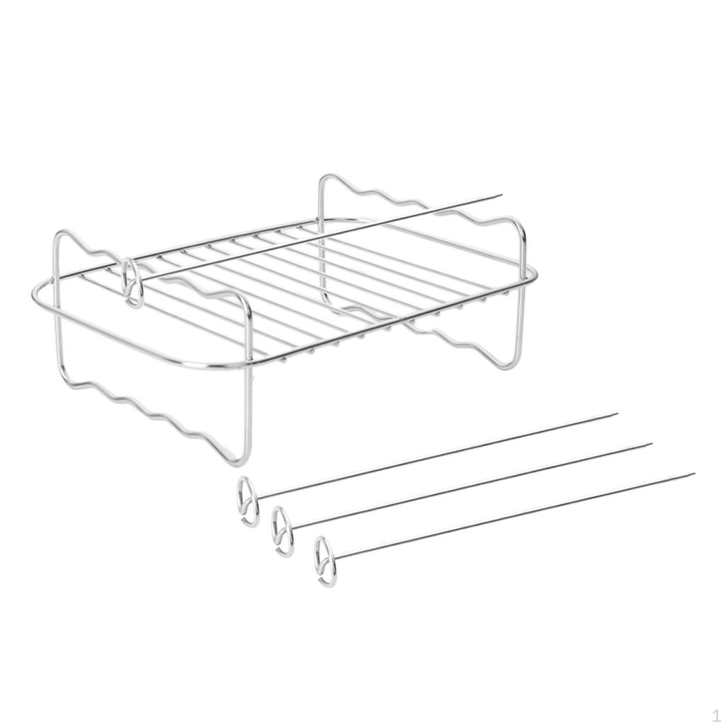 Air Fryer Grillställ, metallugnskylningstillbehör, stativ